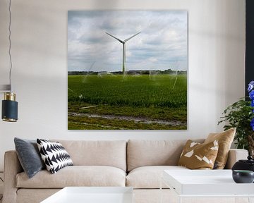 Wind turbine gebouwd op landbouw in Petten (Noord-Holland) van JGL Market