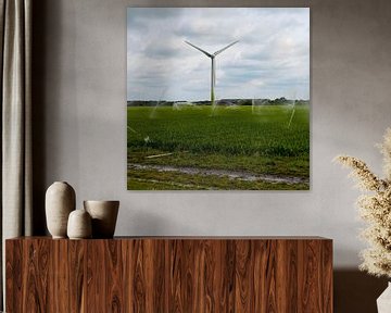 Wind turbine gebouwd op landbouw in Petten (Noord-Holland) van JGL Market