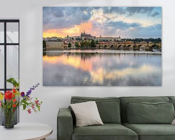 Château de Prague et Pont Charles sur Michael Valjak