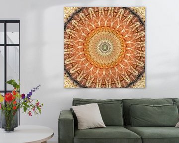 Mandala radiant sun by Christine Bässler