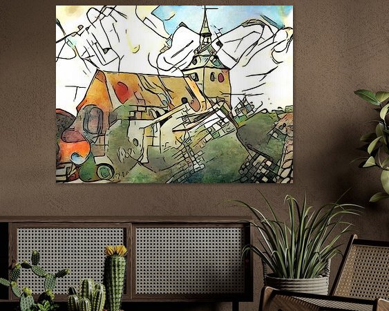 Example of the artwork in a room