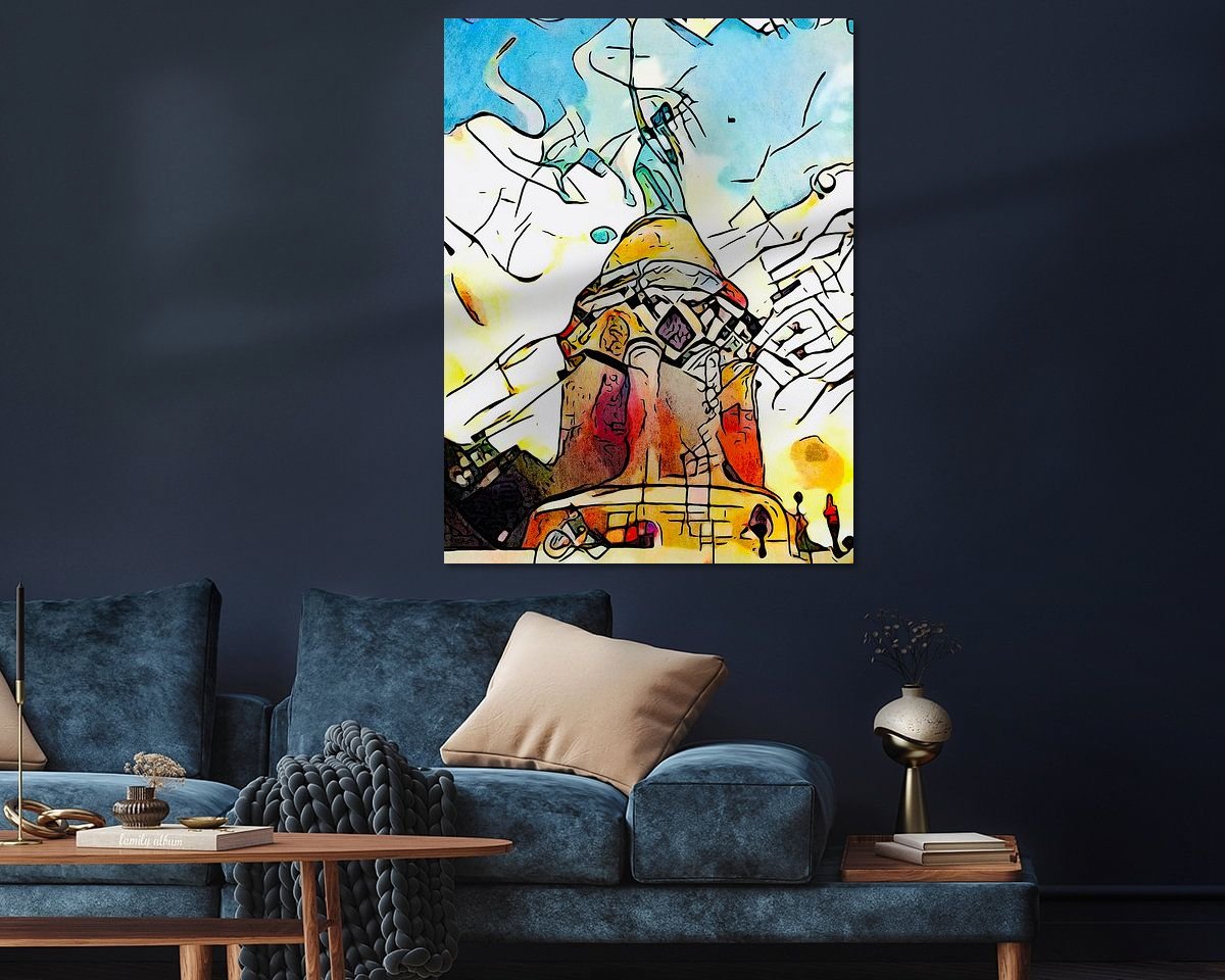 Example of the artwork in a room