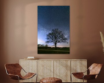 Clear calm night. Milky Way across the sky. by Yevgen Belich