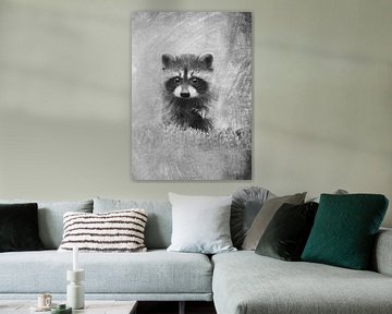 Dierenwereld - Wasbeer van JayJay Artworks