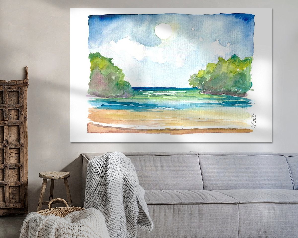 Example of the artwork in a room