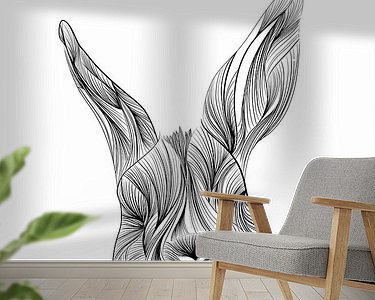 Example of the artwork in a room