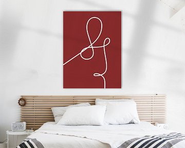 Abstract White Line van MDRN HOME