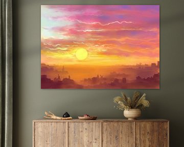 Where the sun sets by Petra van Berkum