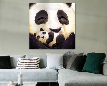 Schattige panda's van Petra van Berkum