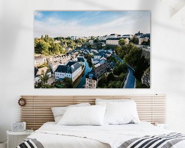 Panorama uitzicht over Luxemburg stad van Art Shop West