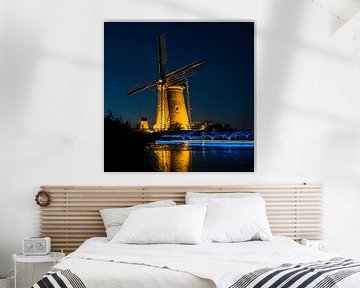 Illuminated mill by Silvia Groenendijk