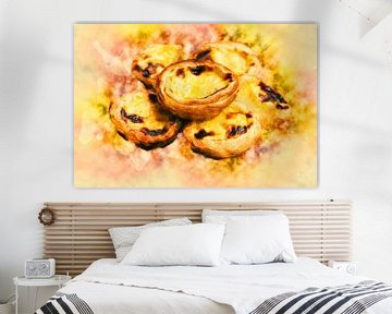 Pastéis de nata (Kunst) von Art by Jeronimo