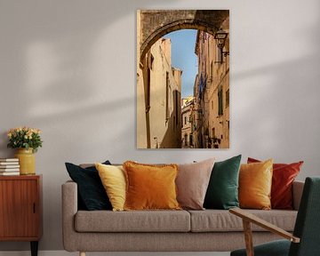 old street in Alghero Sardinia by Eric van Nieuwland