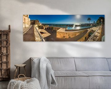 Prachtig panoramisch kustzicht van Palma de Majorca, Spanje van Alex Winter