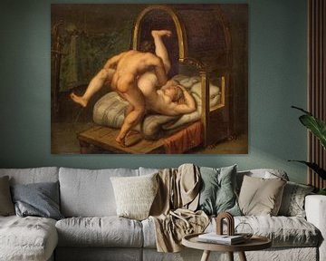 Nacktheit mit Mann und Frau, Agostino Carracci