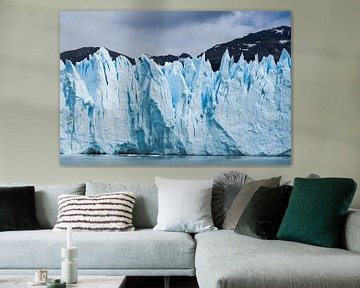 View of the rugged Perito Moreno Glacier in Argentina by Shanti Hesse