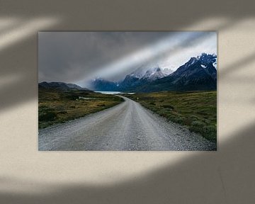 Straße im Torres del Paine Nationalpark