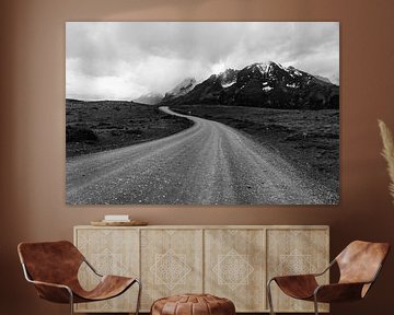 Straße im Torres del Paine Nationalpark von Shanti Hesse