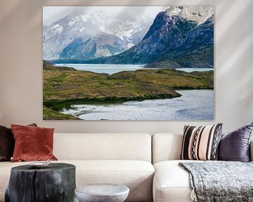 Lago Grey et massif de Torres del Paine