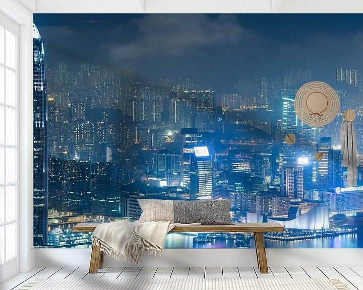 Beispiel fototapete: Skyline von Hongkong von Shanti Hesse