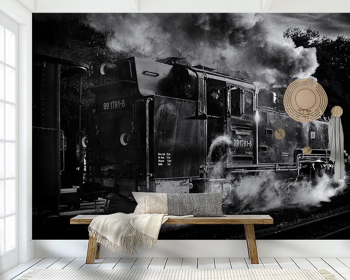 Beispiel fototapete: Dampflokomotive von Frank Andree