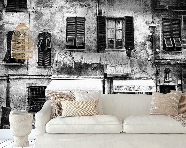 Beispiel fototapete: Alte Hausfassade Italien von Frank Andree