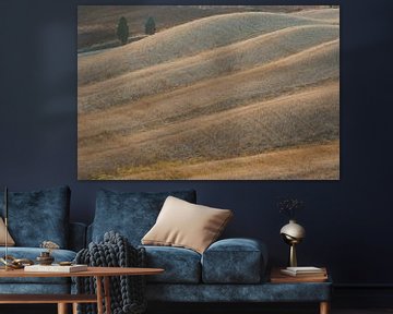 Lijnenspel in Toscane. by Rens Kromhout