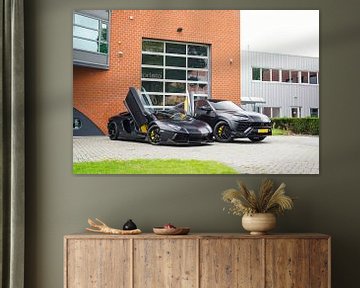 Abgeschwärzte Lamborghini Aventador & Urus von Joost Prins Photograhy