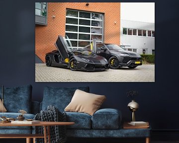 Blacked Out Lamborghini Aventador & Urus