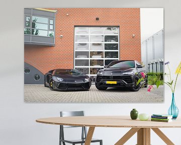 Abgeschwärzte Lamborghini Aventador & Urus von Joost Prins Photograhy