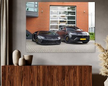 Blacked Out Lamborghini Aventador & Urus by Joost Prins Photograhy