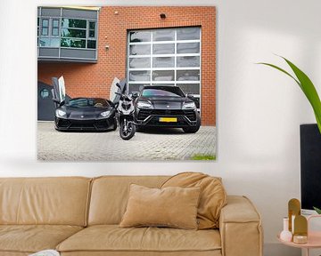 Blacked Out Lamborghini Aventador & Urus by Joost Prins Photograhy