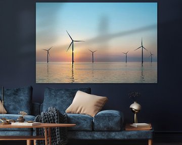 Windturbines die duurzame energie produceren van Sjoerd van der Wal