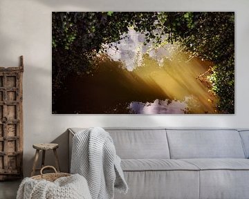 Low sun in the water by Jan van der Knaap