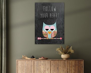 Follow your heart - Eule van Green Nest