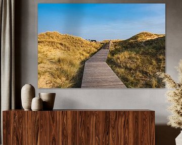 Landscape in the dunes near Norddorf on the island Amrum by Rico Ködder