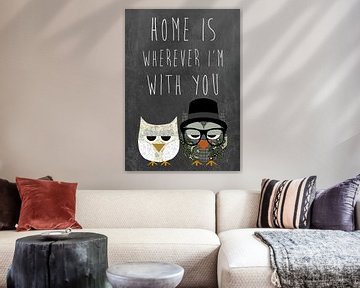 Home is wherever I'm with you van Green Nest