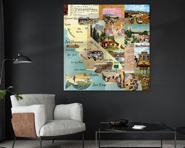 California Collage by Green Nest