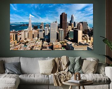 Panorama Hochhäuser in down town San Francisco Kalifornien von Dieter Walther