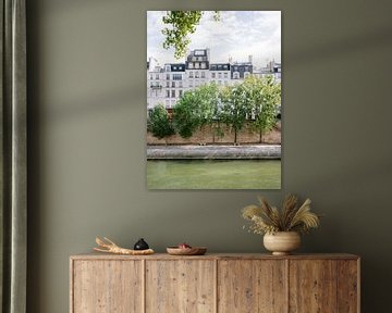 View of the Seine | Paris pastel fine art travel photography France by Raisa Zwart