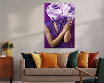 Purple tears van Gisela - Art for you