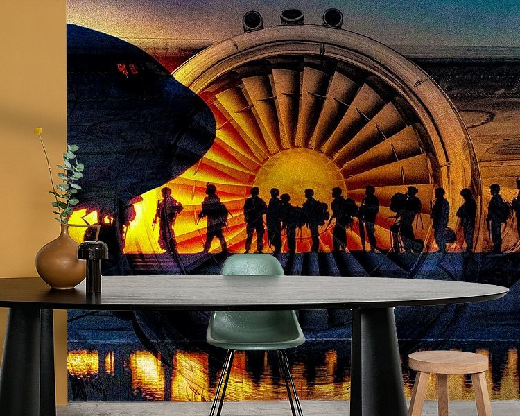 Example of the artwork in a room