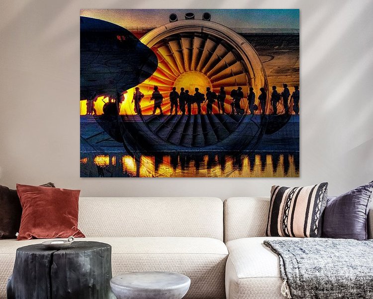 Example of the artwork in a room