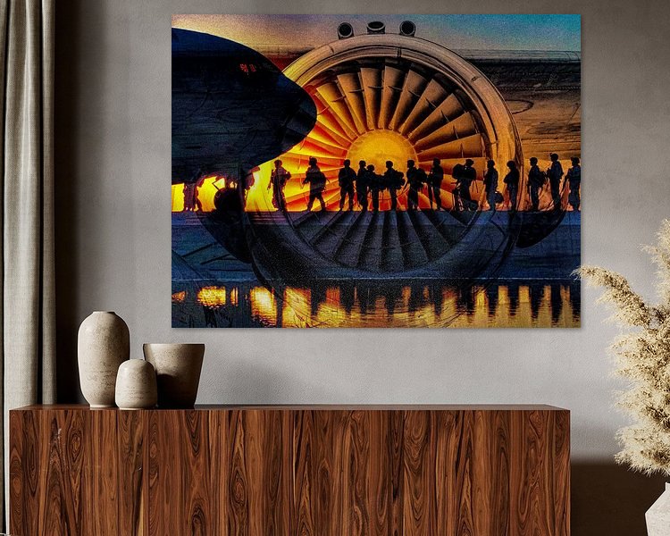 Example of the artwork in a room