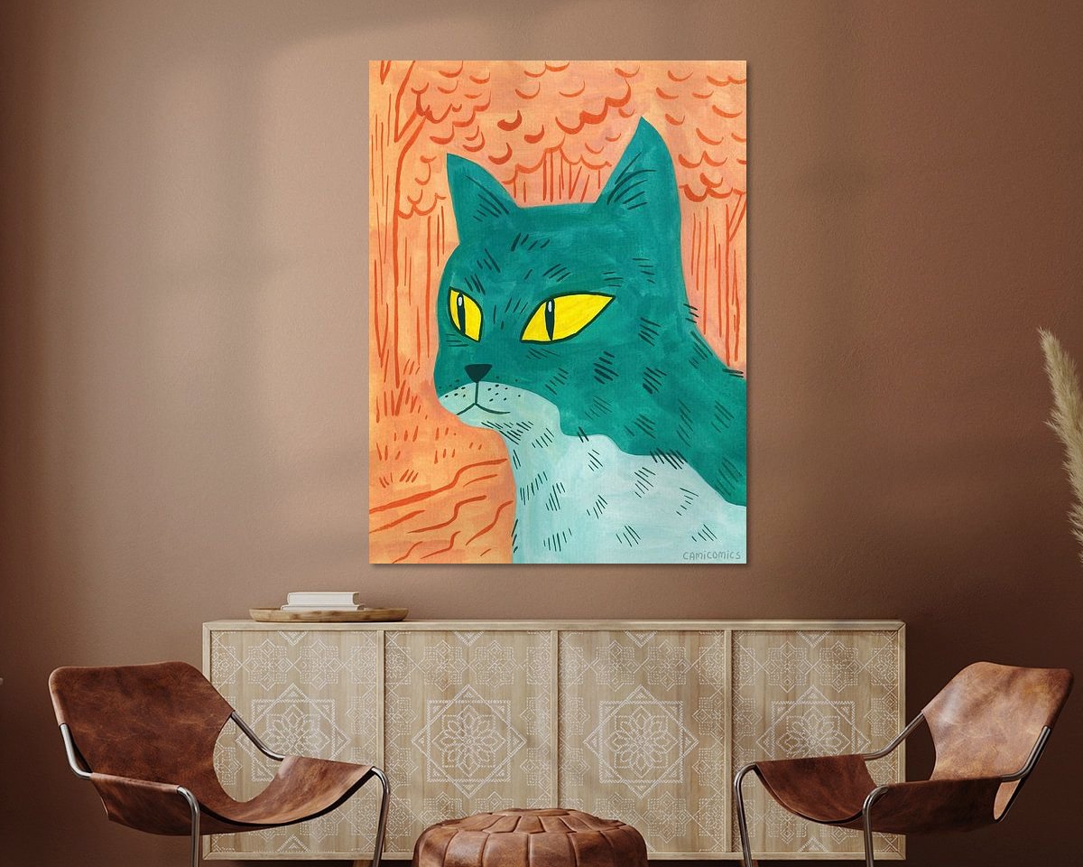 Example of the artwork in a room