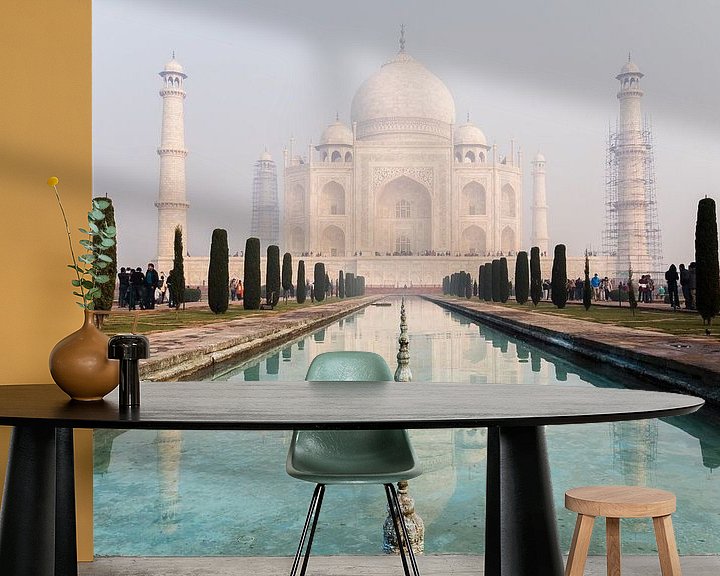 Beispiel fototapete: Reflektion des Taj Mahal von Shanti Hesse