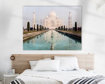 Weerspiegeling van de Taj Mahal van Shanti Hesse