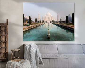 Reflektion des Taj Mahal