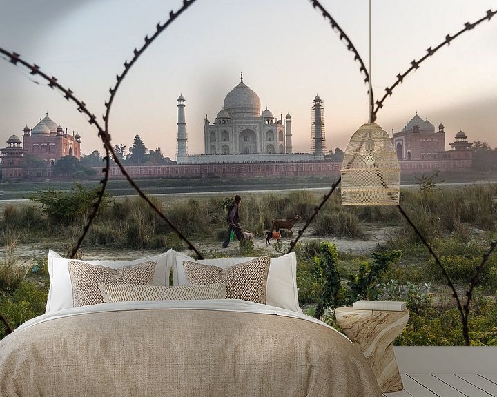 Beispiel fototapete: Eine andere Perspektive auf das Taj Mahal von Shanti Hesse