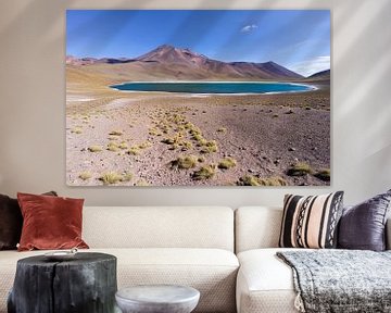 Lagune Miscanti dans le désert d'Atacama au Chili